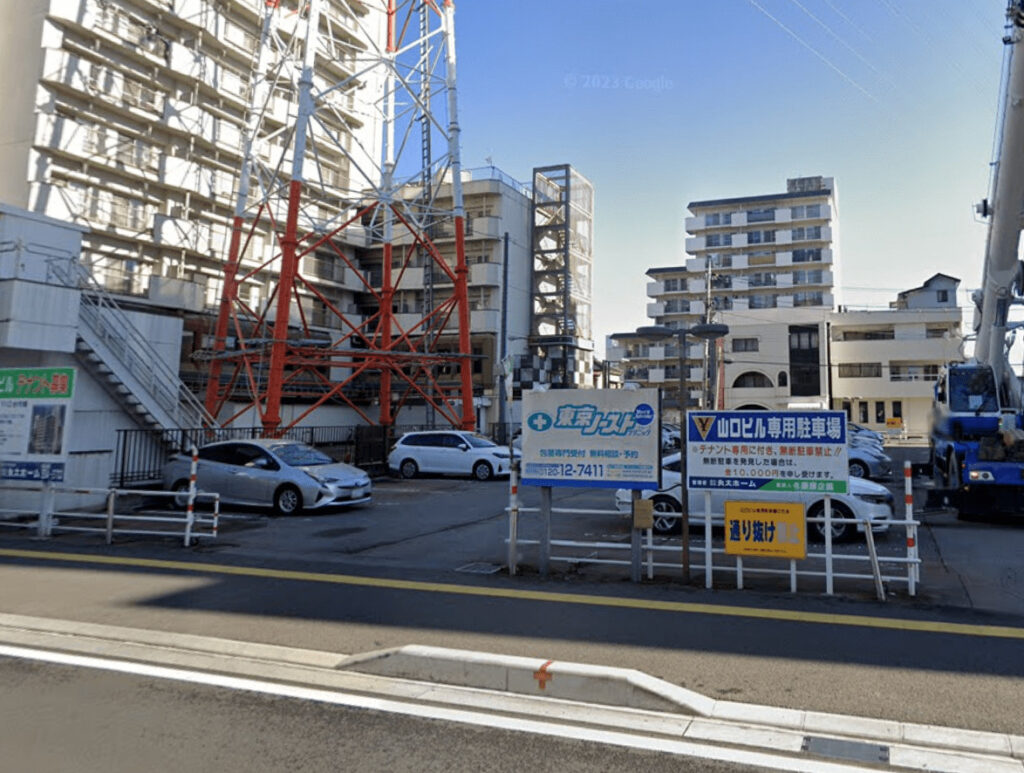 東京ノーストクリニック宇都宮院の入っている山口ビル専用駐車場です。
