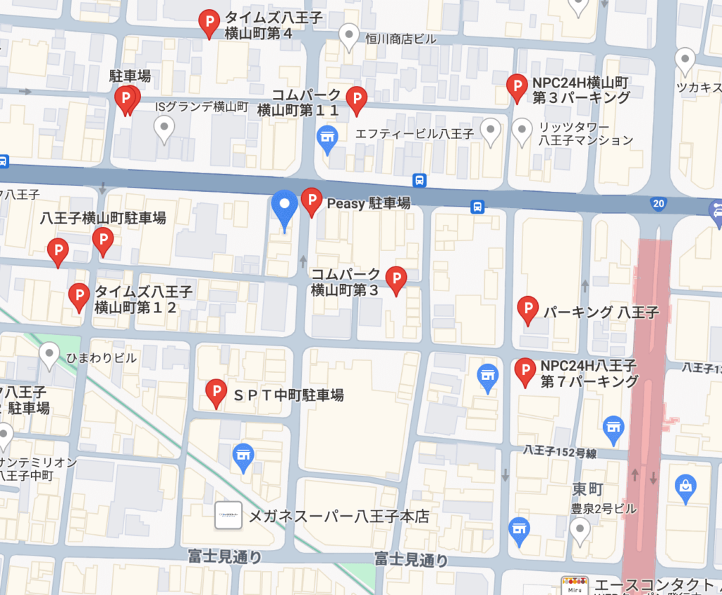東京ノーストクリニック八王子院の駐車場情報です。